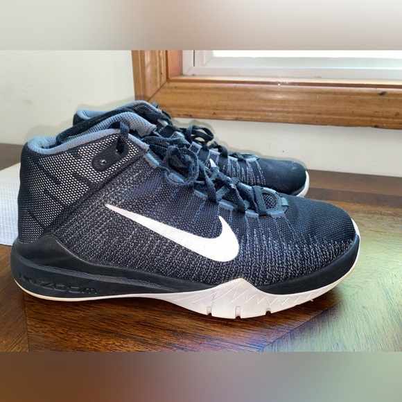 NIKE ZOOM AIR ASCENTION Black White-Anthracite size 7 - Picture 1 of 4